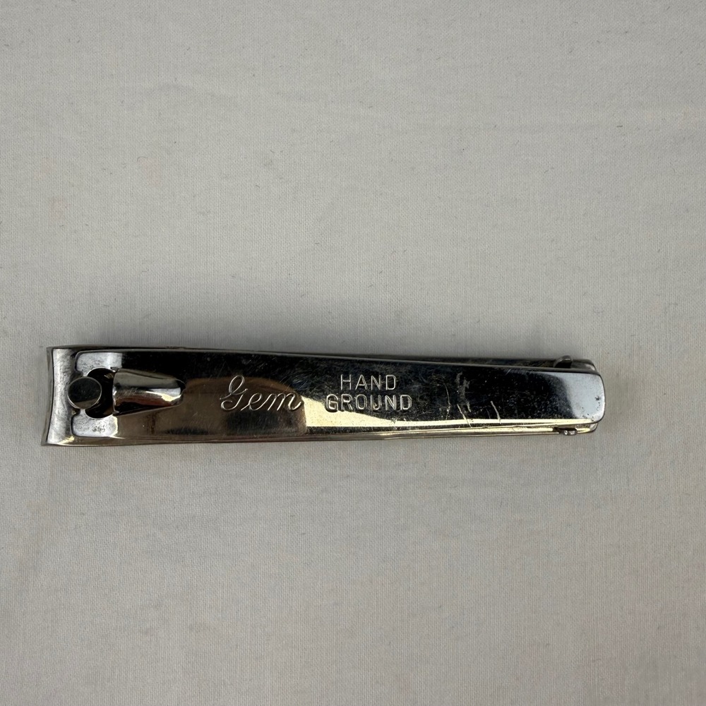 Vintage Gem Hand Ground Nail Clippers H.C. Cook Co Made in USA with File 3‎ Inch